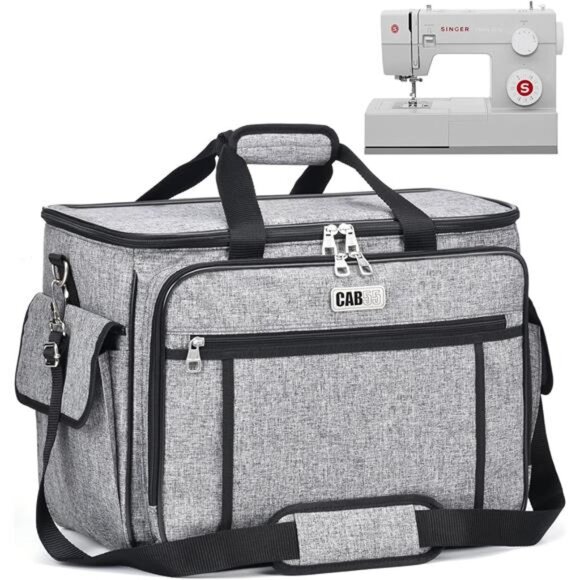 Sewing Machine Case - Carrying Bag with Removable Padding Tote for
